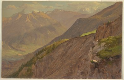 绘画，戈尔和瓦茨曼，贝希特斯格登附近，1868 年 作者 弗雷德里克·埃德温·丘奇