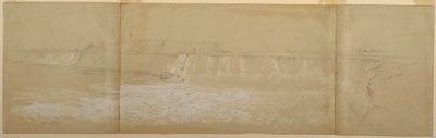 绘画，尼亚加拉大瀑布，1856 年 9 月或 10 月 作者 弗雷德里克·埃德温·丘奇