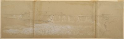 绘画，尼亚加拉大瀑布，1856 年 9 月或 10 月 作者 弗雷德里克·埃德温·丘奇