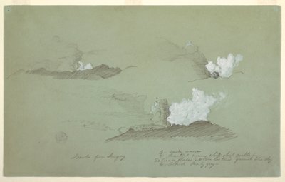 绘画，对桑盖火山的三项研究，1857 年 7 月 作者 弗雷德里克·埃德温·丘奇