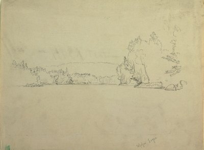图画，上托格湖，约 1885 年 作者 弗雷德里克·埃德温·丘奇