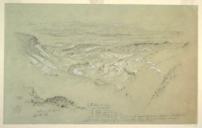 绘图，阿拉巴山谷，1868 年 2 月 21 日 作者 弗雷德里克·埃德温·丘奇