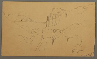 绘图，Valleyside，1869 年 2 月？ 作者 弗雷德里克·埃德温·丘奇