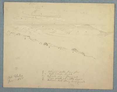 绘画，1865 年 6 月，牙买加萨卢斯山风景图 作者 弗雷德里克·埃德温·丘奇