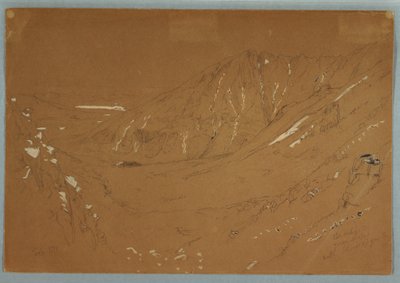 绘图，1877 年 9 月，卡塔丁山大盆地景观 作者 弗雷德里克·埃德温·丘奇
