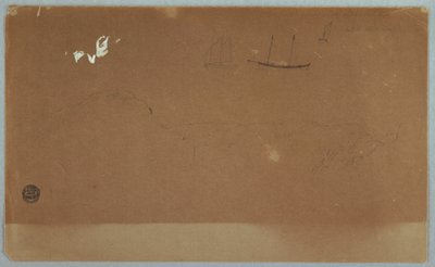 素描，拉布拉多或纽芬兰风景，1859 年 6 月或 7 月 作者 弗雷德里克·埃德温·丘奇