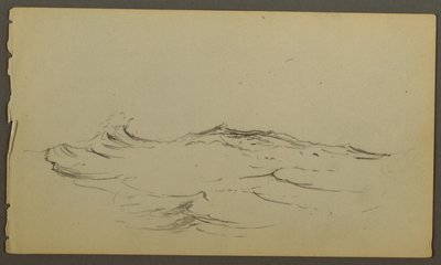 绘画，波浪，可能创作于 1860 年 作者 弗雷德里克·埃德温·丘奇