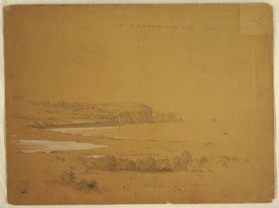 绘画，鲸鱼湾，加拿大大马南岛，1851 年 9 月 作者 弗雷德里克·埃德温·丘奇