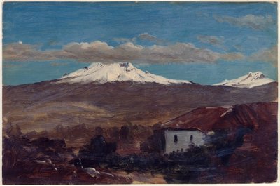 从厄瓜多尔里奥班巴拍摄的钦博拉索山 作者 Frederic Edwin Church