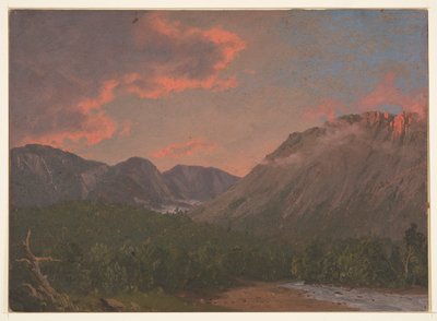 夕阳下的山景 作者 弗雷德里克·埃德温·丘奇
