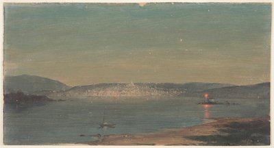 海港夜景 作者 弗雷德里克·埃德温·丘奇