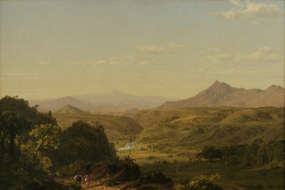 场景在安第斯山脉中，1854年 作者 弗雷德里克·埃德温·丘奇