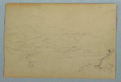 厄瓜多尔瓜兰达客栈露台旁的植物和部分栏杆速写 作者 弗雷德里克·埃德温·丘奇