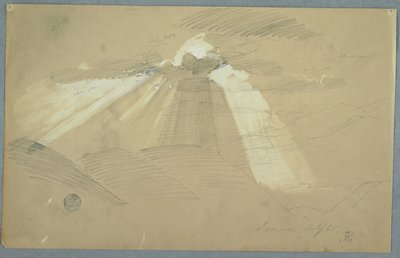 阳光穿过云层，牙买加 作者 弗雷德里克·埃德温·丘奇