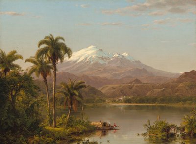 塔马卡棕榈树，1854年。 作者 弗雷德里克·埃德温·丘奇