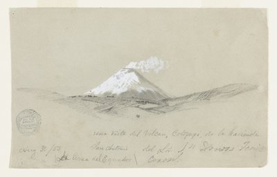 从厄瓜多尔圣安东尼奥庄园眺望科塔帕希火山 作者 弗雷德里克·埃德温·丘奇