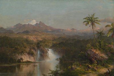 科托帕希的景色，1857年。 作者 弗雷德里克·埃德温·丘奇