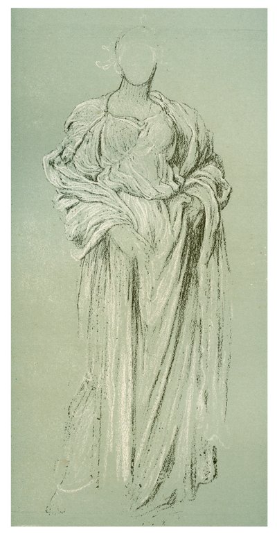 瑞香的研究，c1880-1882 作者 弗雷德里克·莱顿