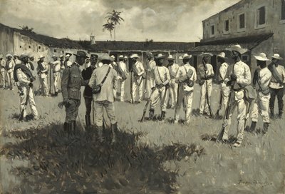 解散戈麦斯军队，1899年 作者 弗雷德里克·雷明顿