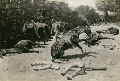 马如何在圣地亚哥为自己的祖国而死，1899年 作者 弗雷德里克·雷明顿