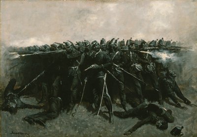 步兵广场，c.1893 作者 弗雷德里克·雷明顿