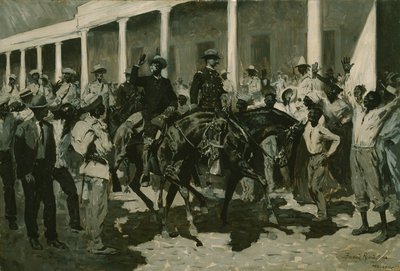 1899年戈麦斯回归哈瓦那 作者 弗雷德里克·雷明顿