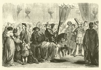 Masked ball of the Grande Monde: entrance of Don Quixote (engraving) 作者 弗雷德里克·西奥多（后）里克斯