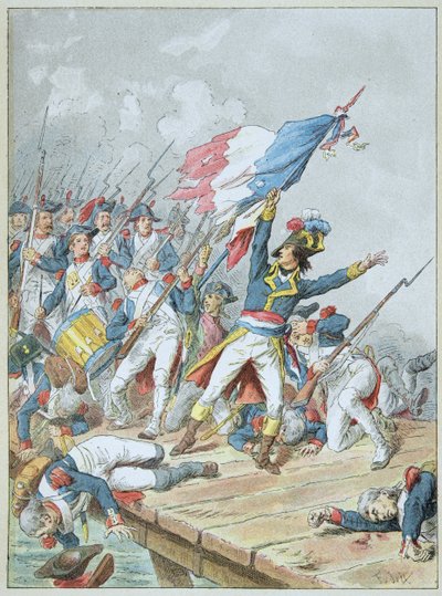 Bonaparte crossing the bridge d Arcole in November 1796 作者 弗雷德里克·西奥多·利克斯
