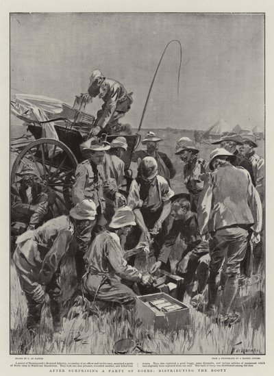 在一群布尔人惊讶之后，分发了藏宝 作者 Frederic de Haenen