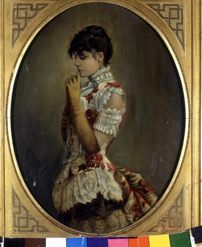 埃莱奥诺拉-杜塞的肖像(1858 - 1924) 作者 Frederich August Kaulbach
