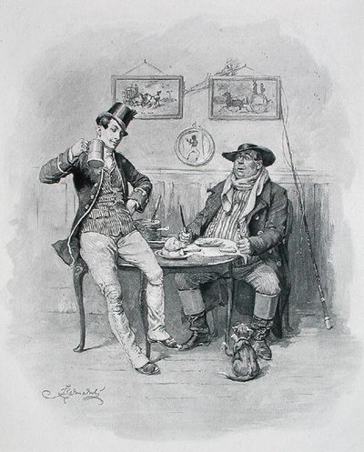 韦勒夫妇，出自查尔斯-狄更斯的《匹克威克小说》，写于1837年 作者 弗雷德里克（后）巴纳德