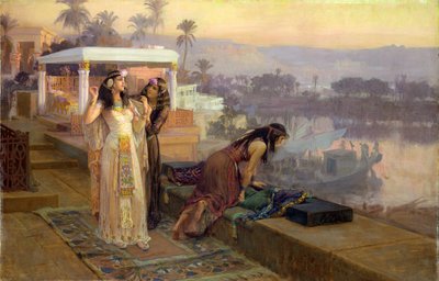 克利奥帕特拉（公元前69  -  30年），位于菲莱梯田，1896年 作者 Frederick Arthur Bridgman