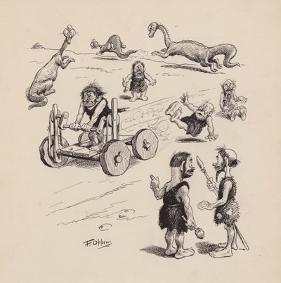 我们的祖先》，F-奥珀著：插图（石版） 作者 弗雷德里克·伯·奥珀