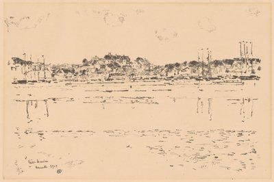 内港，1918年。 作者 弗雷德里克·柴尔德·哈萨姆