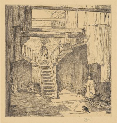旧金山老唐人街，1904年。 作者 弗雷德里克·柴尔德·哈萨姆