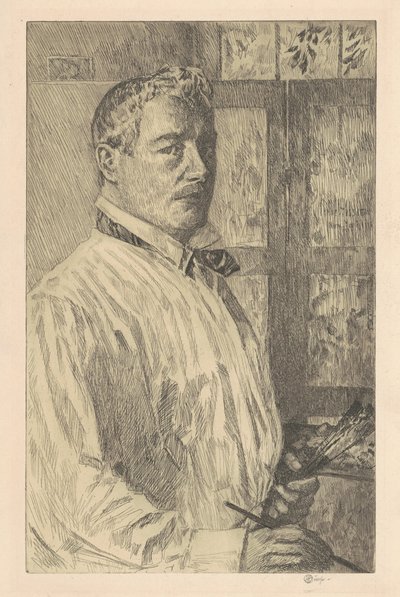 自画像》，1916年。 作者 弗雷德里克·柴尔德·哈萨姆