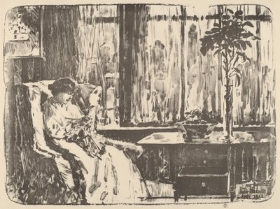 宽大的幕布》，1918年。 作者 弗雷德里克·柴尔德·哈萨姆