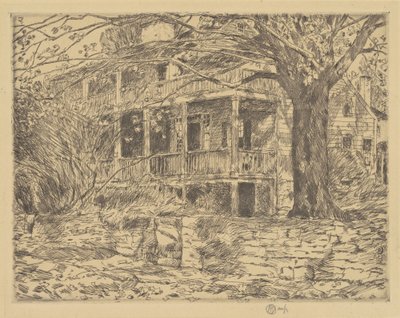 老房子，科斯科布，1915年。 作者 弗雷德里克·柴尔德·哈萨姆