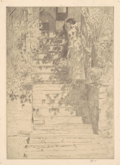 阶梯》，1915年。 作者 弗雷德里克·柴尔德·哈萨姆