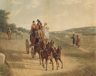 邮件教练，1819年 作者 Frederick Christian Lewis