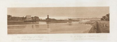 1803 年从协和桥拍摄的沙约村景；《巴黎风景》第 17 版，伊曼纽尔卷描图版 B1981.25.2626 作者 老弗雷德里克·克里斯蒂安·刘易斯