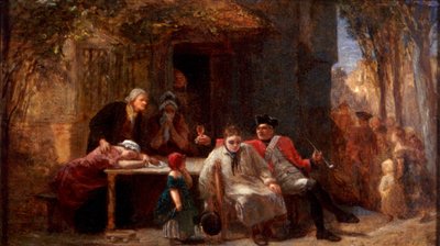 征兵》，1851年 作者 弗雷德里克·古德尔