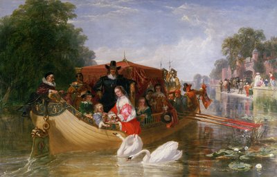 查理一世的快乐日，1855年 作者 Frederick Goodall