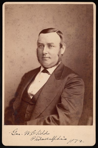 乔治-威廉-蔡尔兹1829-1894年的肖像，1872年。 作者 弗雷德里克·古特肯斯特