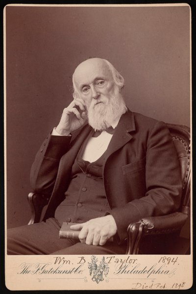 威廉-鲍尔-泰勒的肖像 1821-1895年，1894年。 作者 弗雷德里克·古特肯斯特