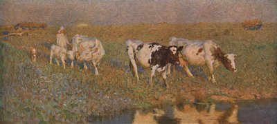 饮水池，c1898，c1930。 作者 弗雷德里克·霍尔
