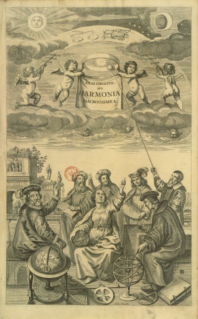 “天体地图集，或宇宙和谐”的主题（阿特拉斯coelestis seu harmonia macrocosmica）阿姆斯特丹，c.1660作者：Andreas Cellarius 作者 弗雷德里克·亨德里克·范霍夫