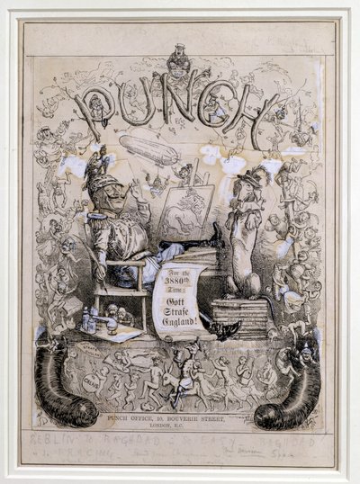 &39;在汤中&39;，插图为Punch杂志的封面 作者 弗雷德里克·亨利·汤森