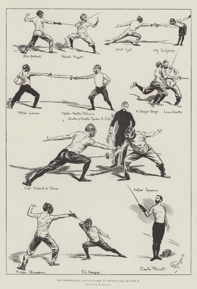 6月15日在施坦威大厅举行的国际突击行动 作者 Frederick Henry Townsend