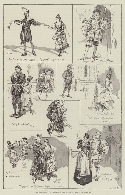 新歌剧院，卫兵的Yeomen，在萨沃伊剧院 作者 Frederick Henry Townsend